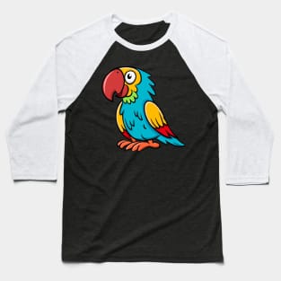 Cartoon Bird Parrot, Colourful parrot, Digital art Baseball T-Shirt